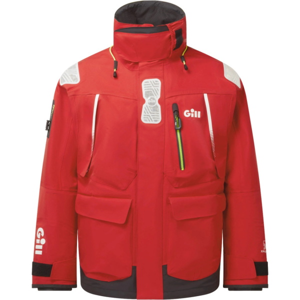 2026 Gill OS1 Ocean Sailing Suit OS14JOS14T - Red / Black